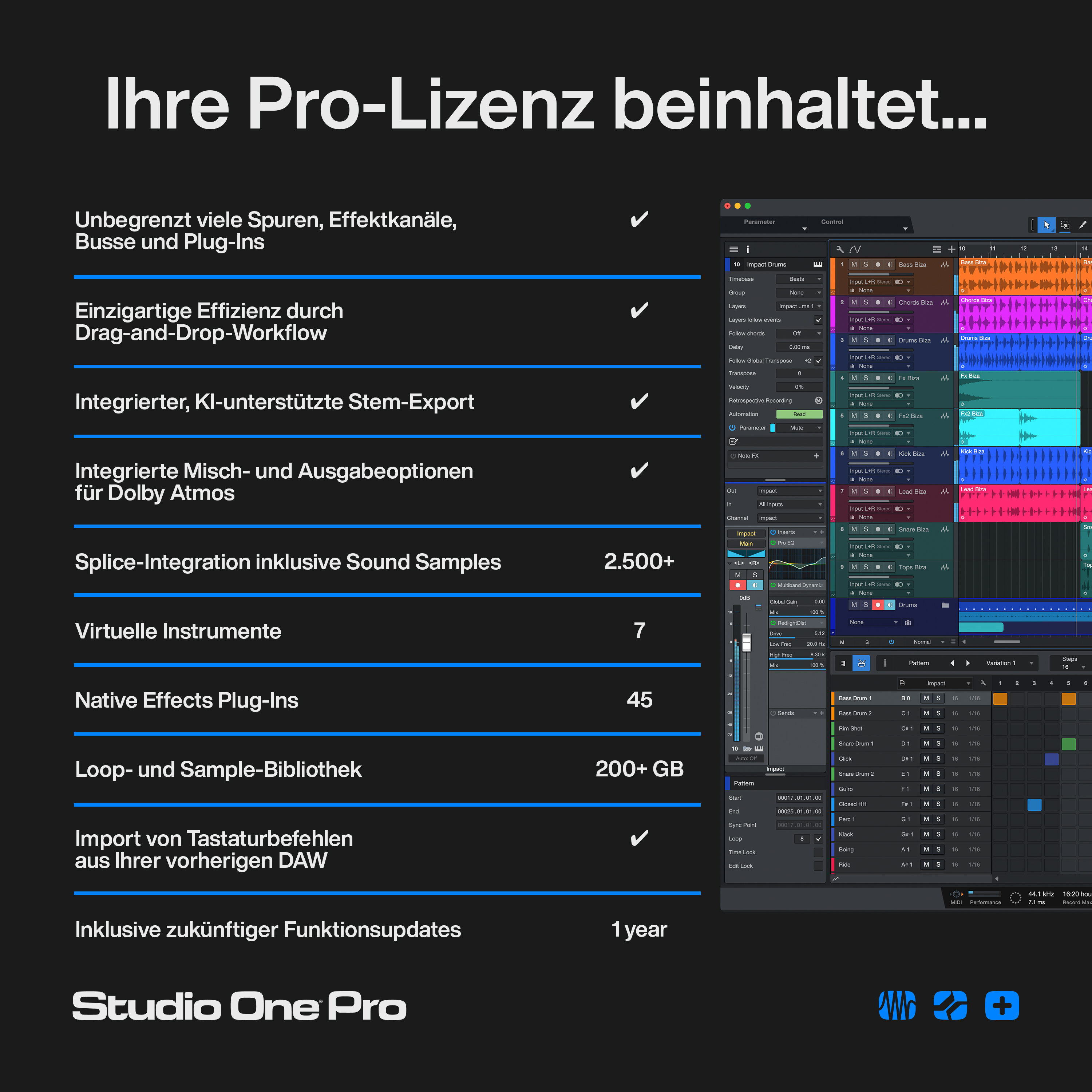 PreSonus Studio One Pro 7 Hole dir eine Dauerlizenz