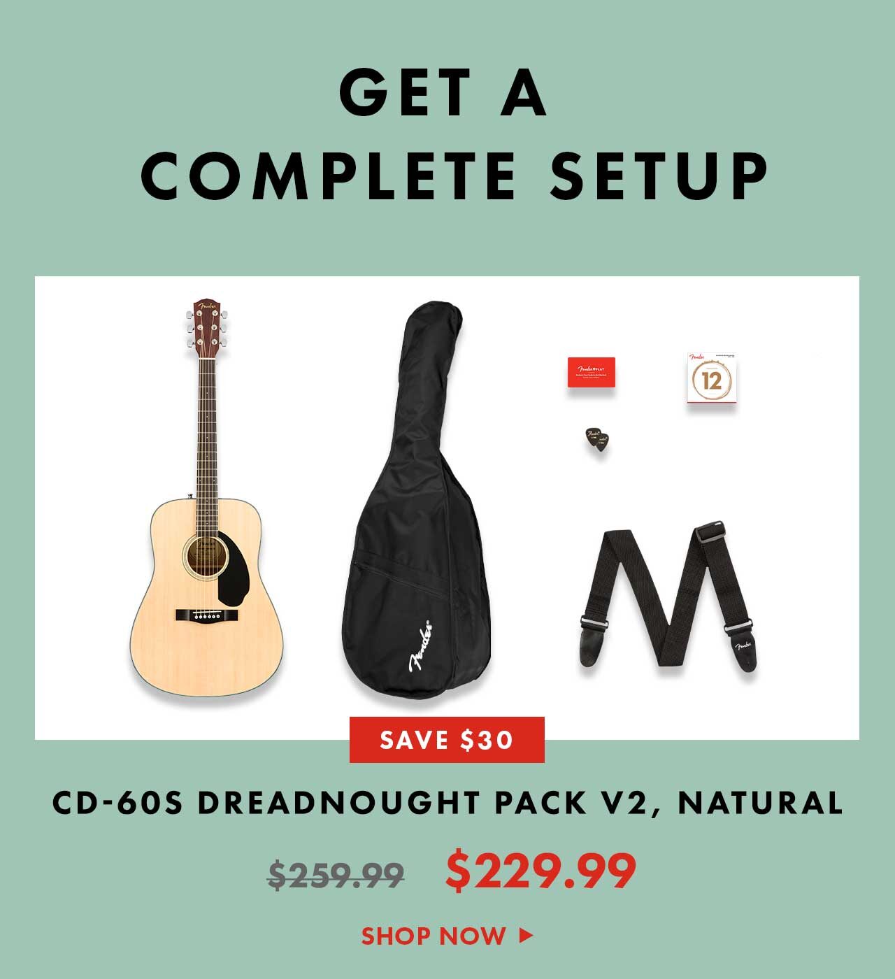 Get a Complete Set Up - CDS Freadnought Pack V2 Natural