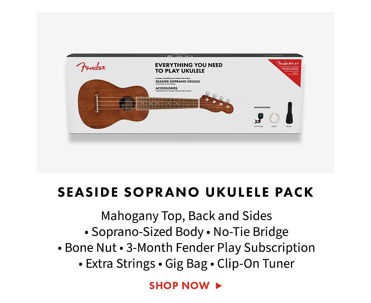 Seaside Soprano Ukulele Pack