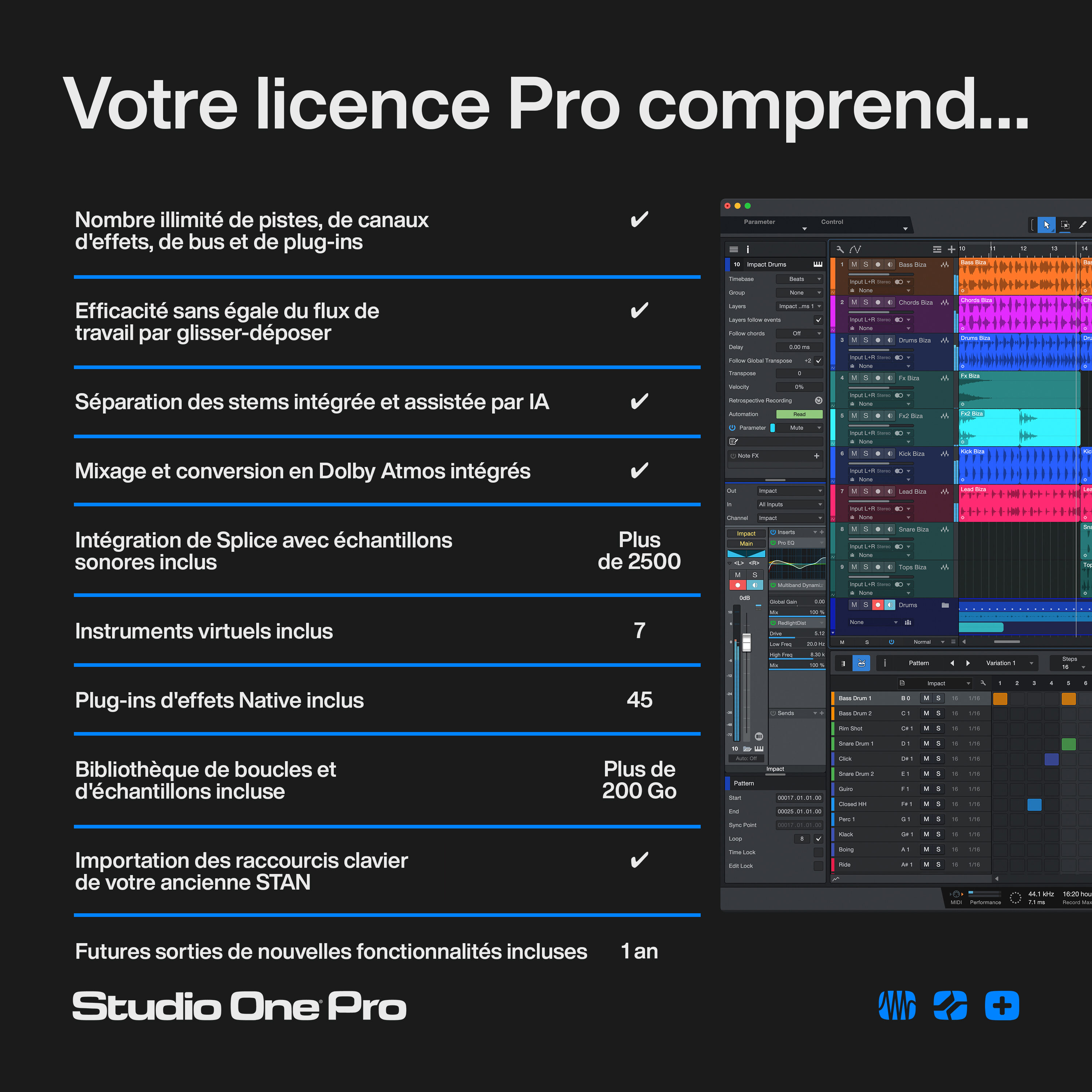 PreSonus Studio One Pro 7 Choisissez la licence perpétuelle