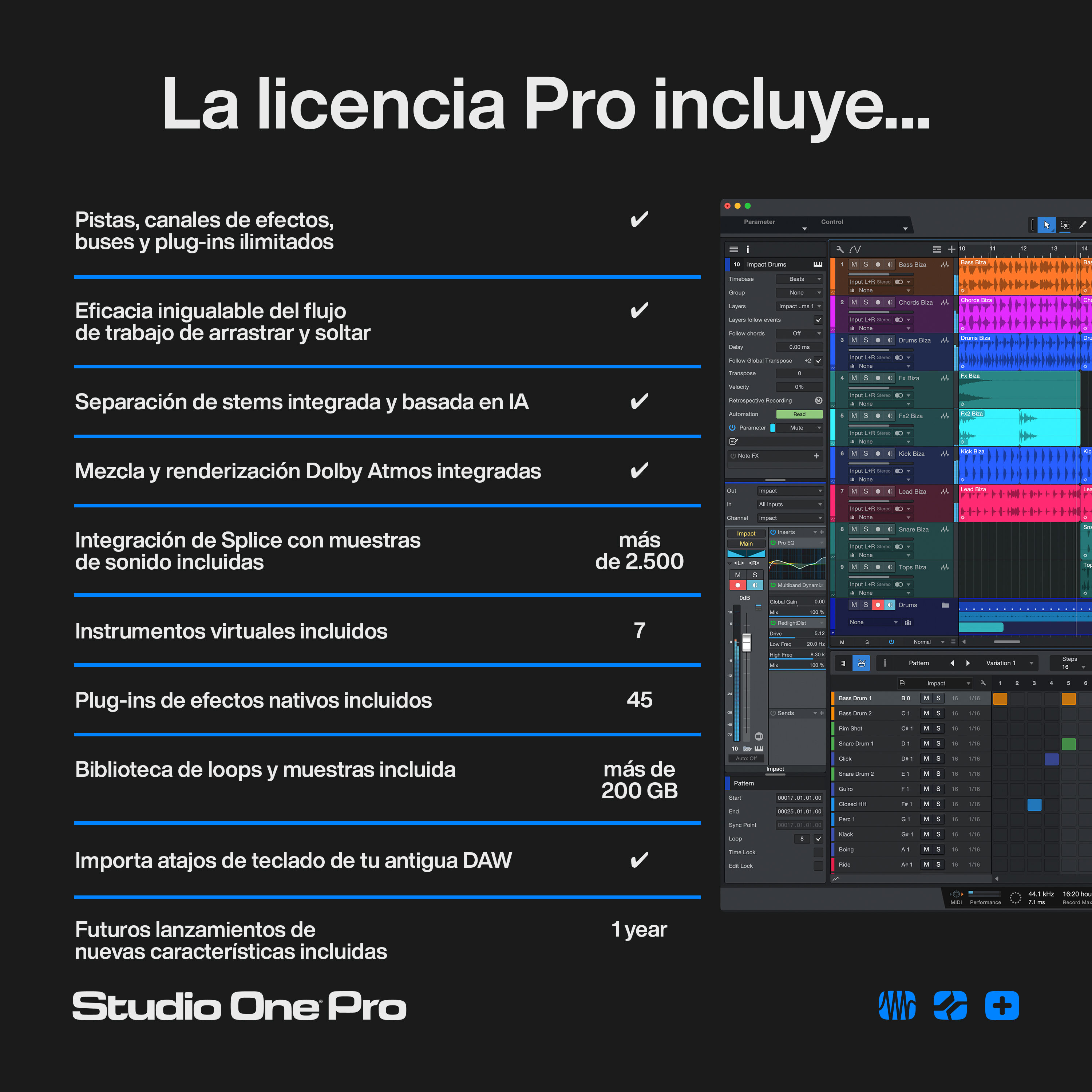 PreSonus Studio One Pro 7 Elige una licencia perpetua