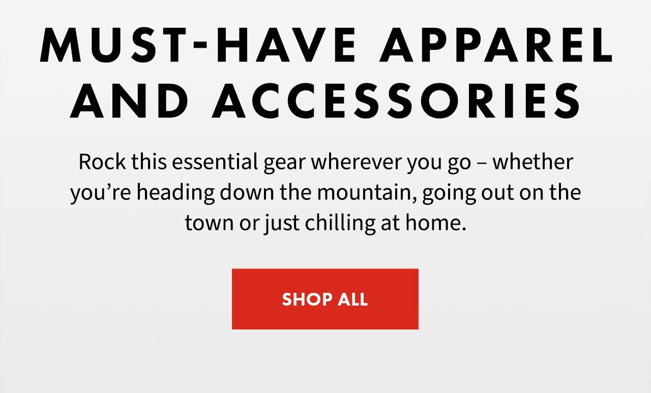 Must-Have Apparel and Accessories | Shop All