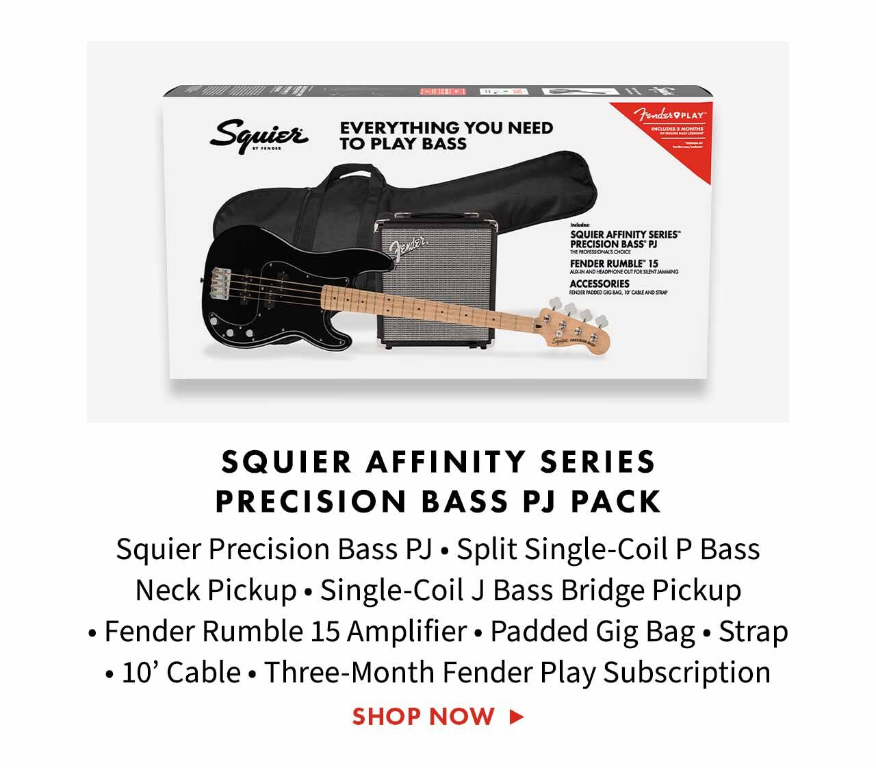 Affinity Series Precision Bass PJ Pack