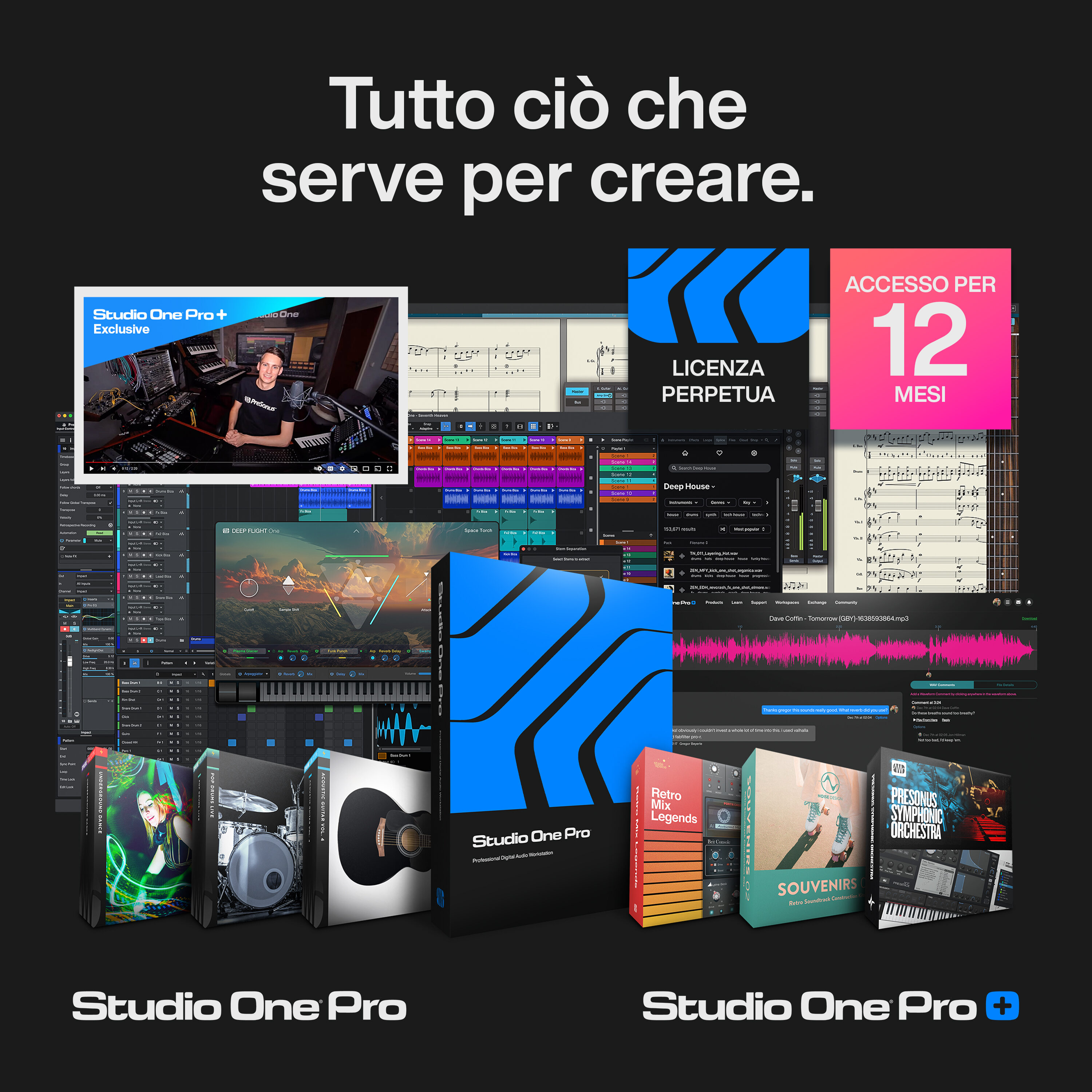 PreSonus Studio One Pro 7 Oppure scegli il meglio di entrambi. E risparmia.