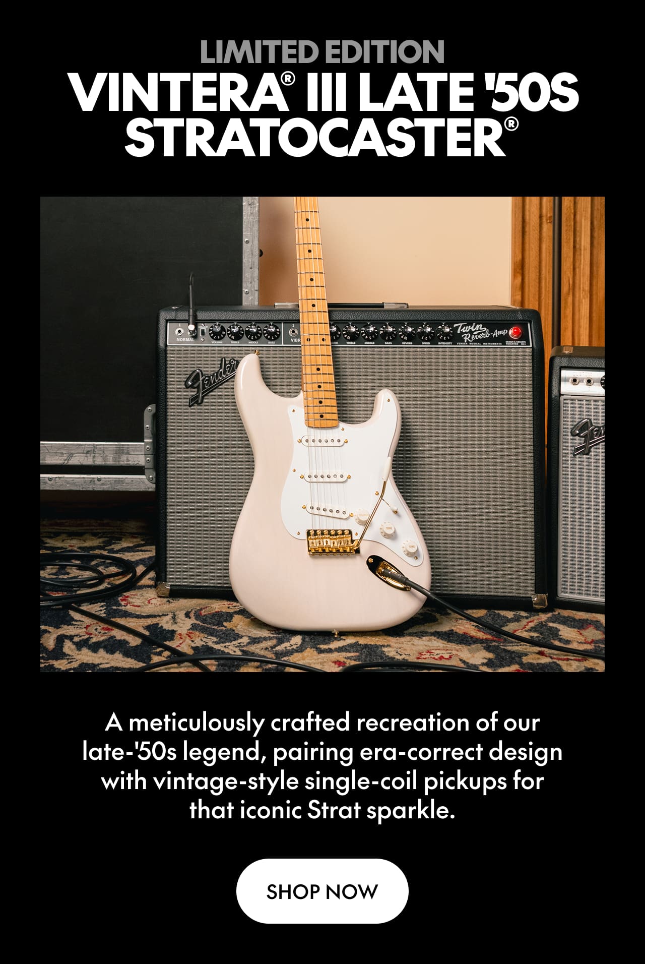 Limited Edition Vintera III Late '50s Stratocaster | Shop Now