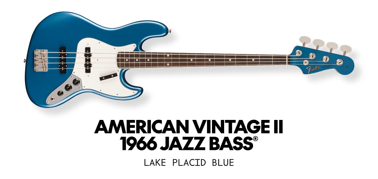American Vintage II 1966 Jazz Bass Lake Placid Blue