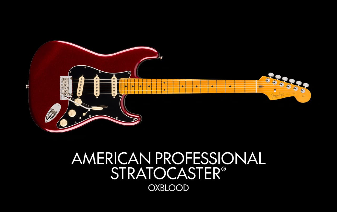 American Professional Stratocaster in Oxblood