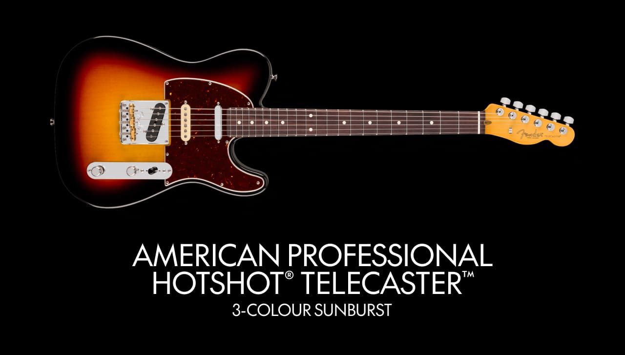 American Professional Hotshot Telecaster in 3-colour Sunburst