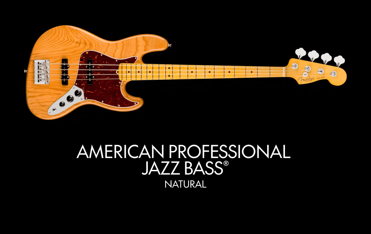 American Professional Jazz Bass in Natural